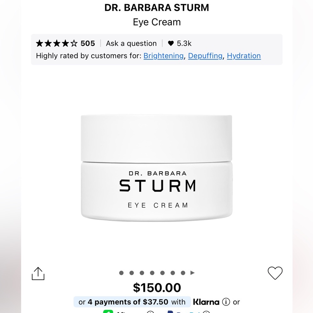 Dr. Barbara Sturm WhitEye Cream